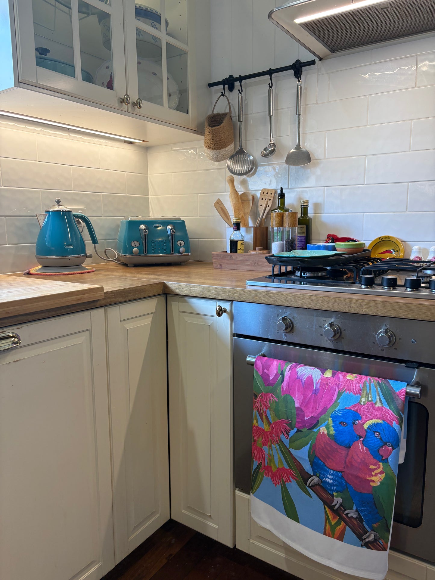 Lovebirds tea towels