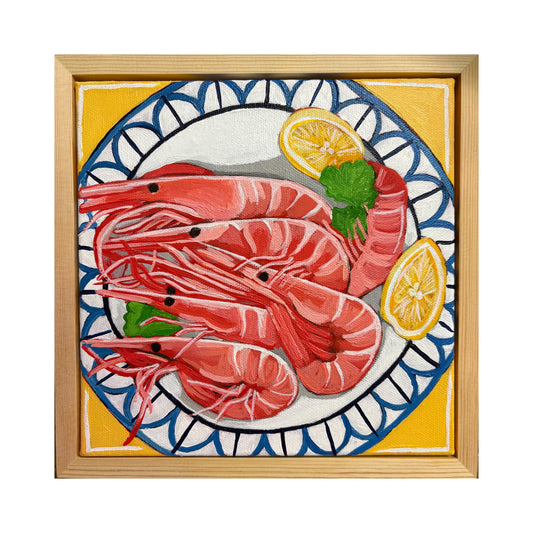 Prawns on a plate